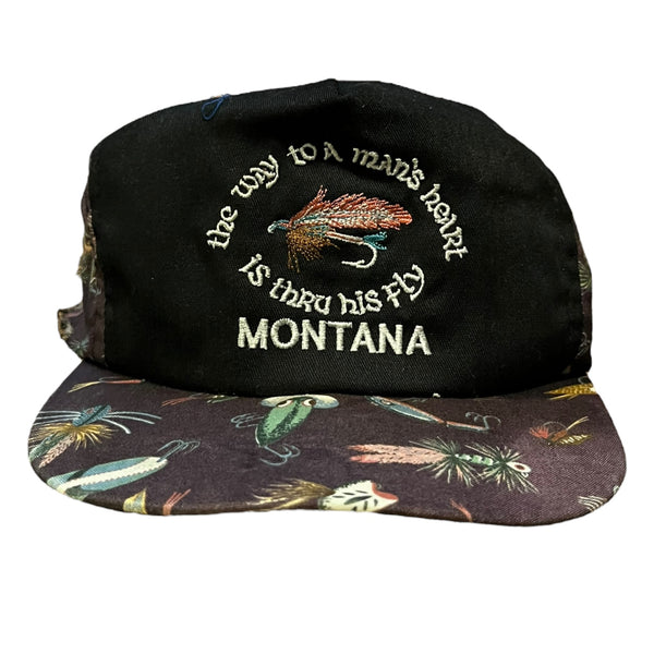 Montana Vintage Fishing Strapback Hat