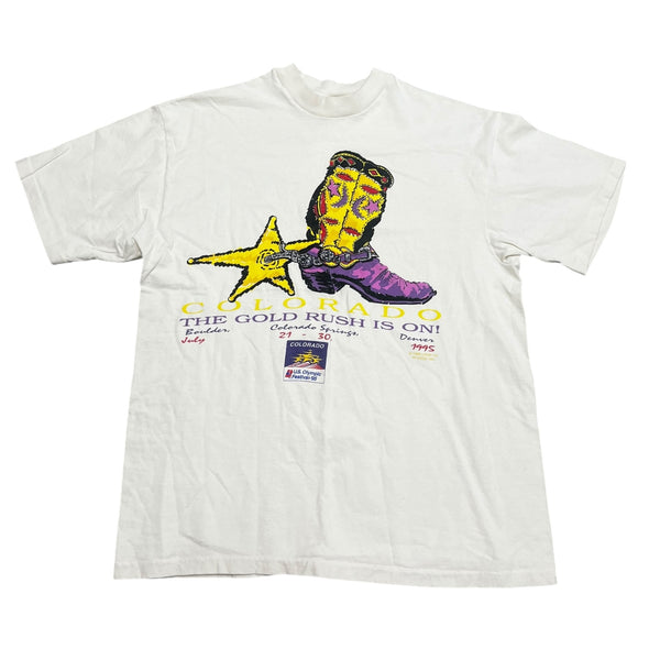 Colorado Vintage Olympic Trials Gold Rush Tee Large