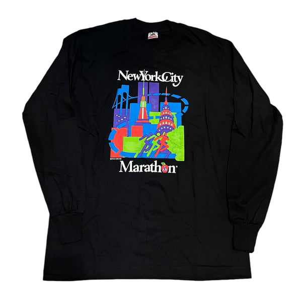 1991 Vintage New York City Marathon LS Tee Medium