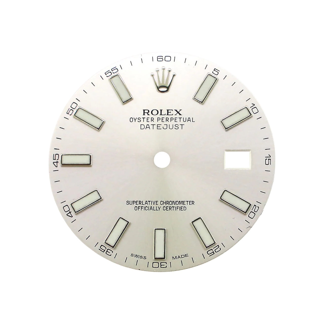 Silver Glow Ball Marker- Authentic Factory Watch Face