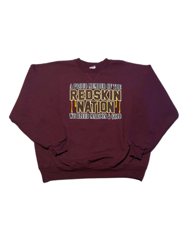 VINTAGE REDSKIN NATION CREWNECK
