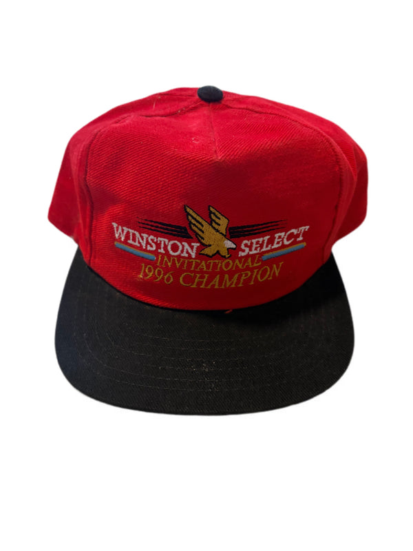 VINTAGE 1996 WINSTON SELECT INVITATIONAL CHAMPION NASCAR EMBROIDERED SNAPBACK HAT