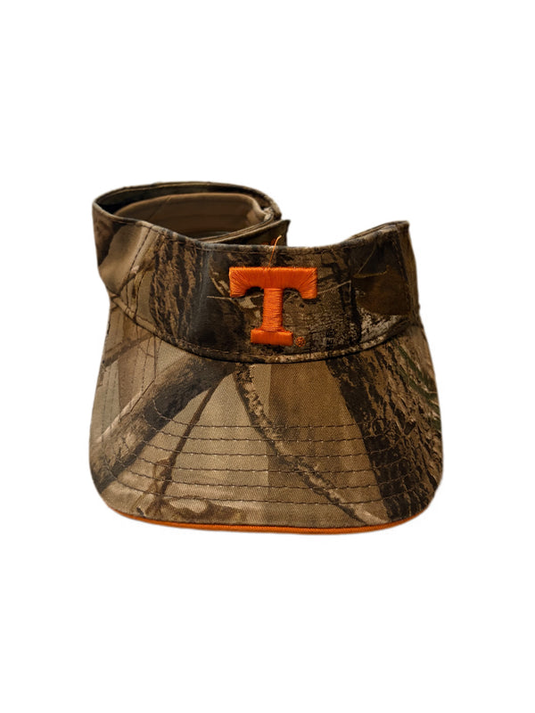 TOP OF THE WORLD TENNESSEE VOLUNTEERS REAL TREE CAMOUFLAGE VISOR HAT