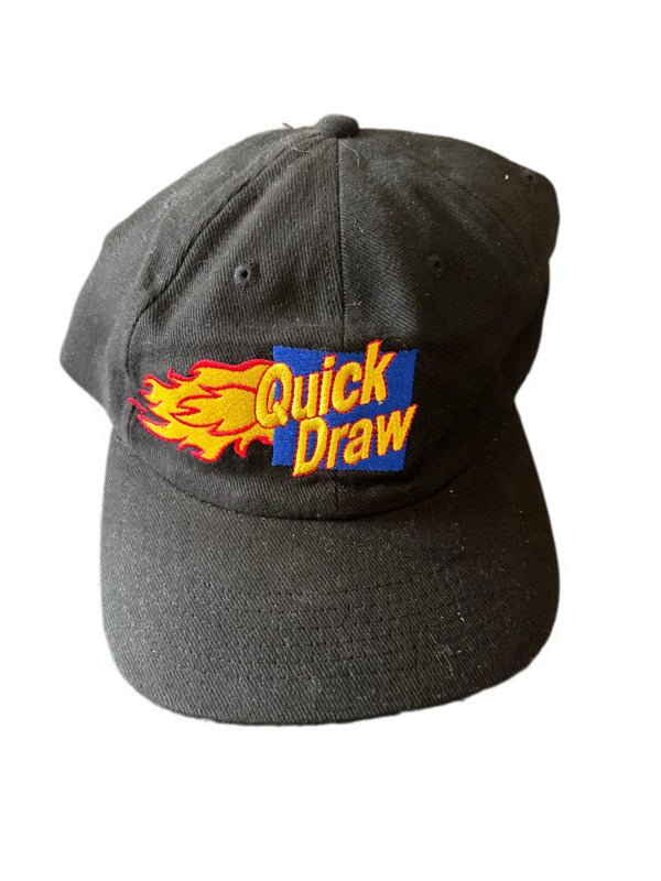 VINTAGE NEW YORK LOTTERY QUICK DRAW EMBROIDERED LOGO STRAPBACK HAT