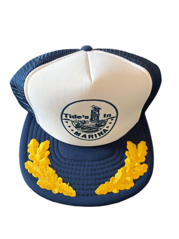 VINTAGE TIDES IN MARINA SUBMARINE EMBROIDERED MESH HAT