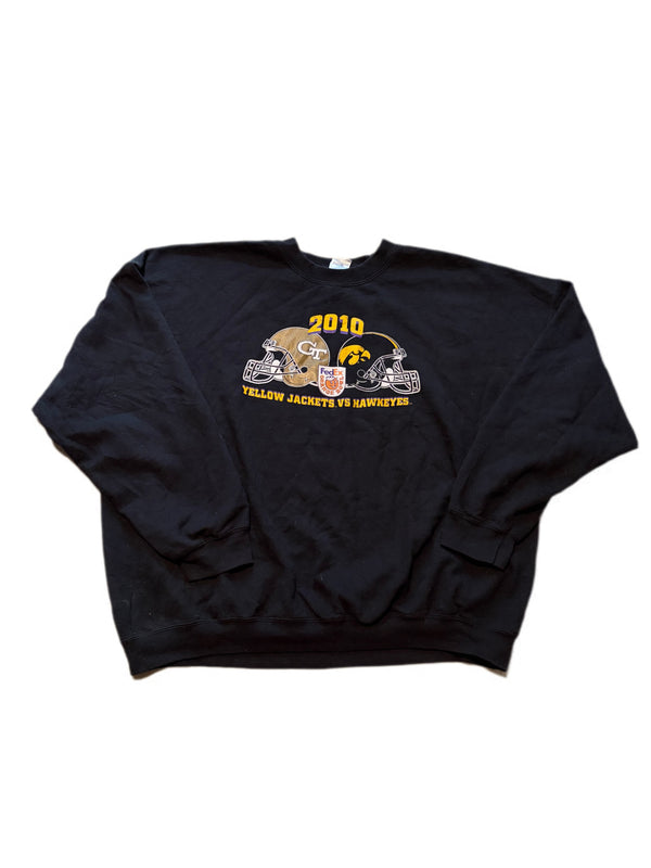 RETRO GEORGIA TECH VS. IOWA ORANGE BOWL PULLOVER CREWNECK