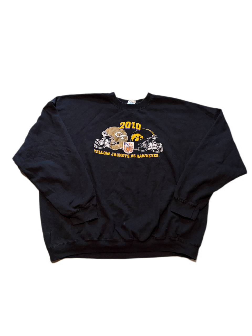 RETRO GEORGIA TECH VS. IOWA ORANGE BOWL PULLOVER CREWNECK