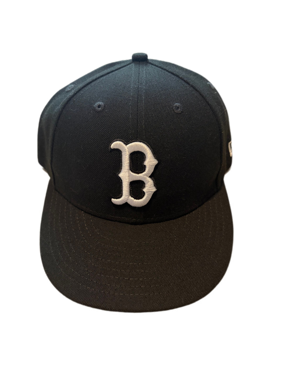 NEW ERA BLACK BOSTON RED SOX BASEBALL EMBROIDERED LOGO HAT