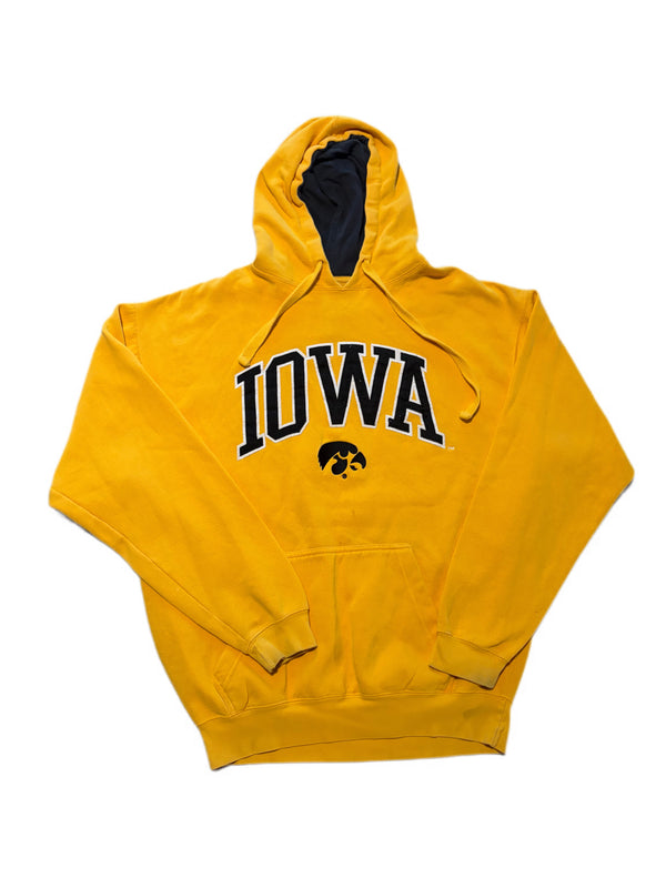 UNIVERSITY OF IOWA HAWKEYES ARCH LOGO YELLOW HOODIE