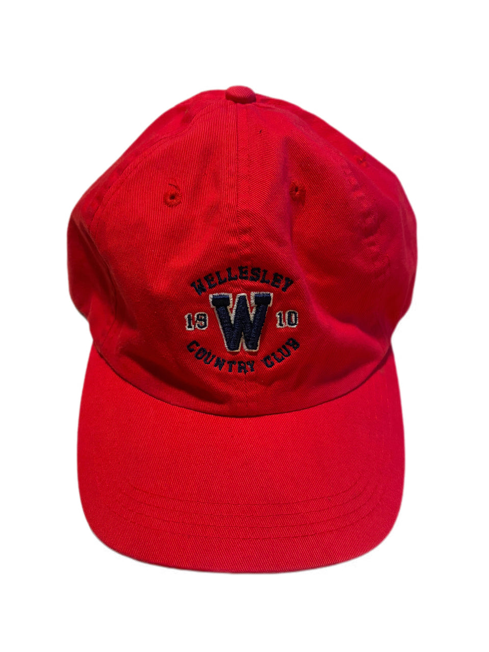 WELLESLEY COUNTRY CLUB 1910 RED LOGO STRAPBACK HAT