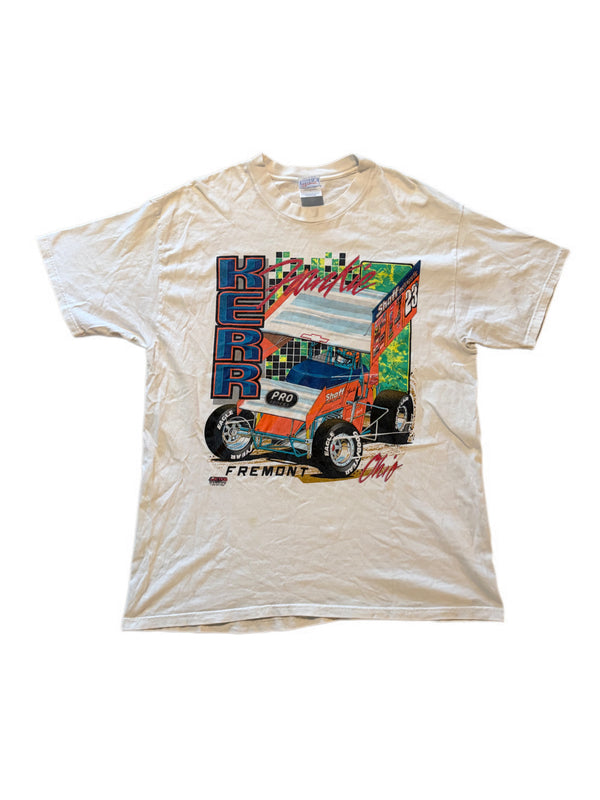 VINTAGE FRANKIE KERR #23 RACING CARS FREMONT OHIO CLASSIC BOXCAR SPORTS GRAPHIC TEE