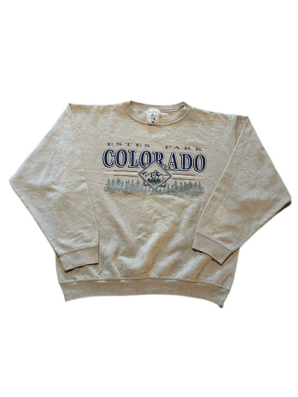 WOMENS VINTAGE 90'S ESTES PARK COLORADO CREWNECK SWEATER