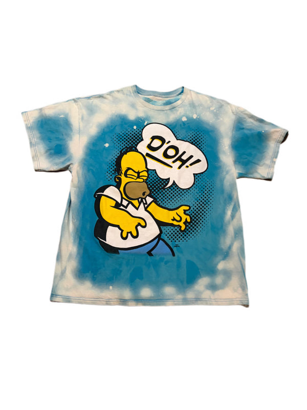 TYE DYE HOMER SIMPSON D'OH GRAPHIC TEE