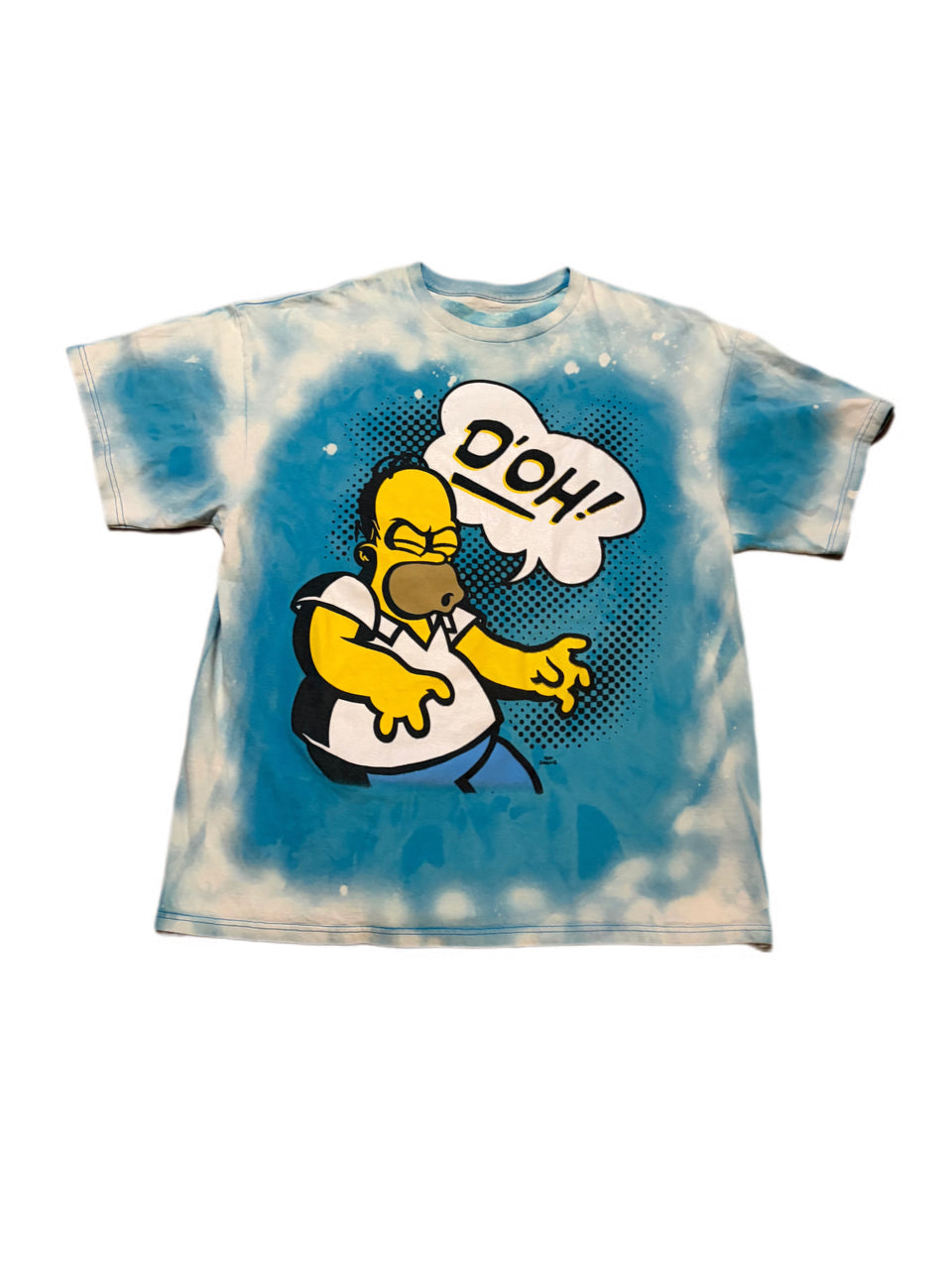 TYE DYE HOMER SIMPSON D'OH GRAPHIC TEE