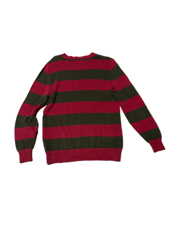 A NIGHTMARE ON ELM STREET FREDDY KREUGER PULLOVER STRIPED SWEATER