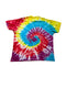 VINTAGE GRATEFUL DEAD TOY MACHINE SPLIT FACE SPIRAL TIE DYE TEE
