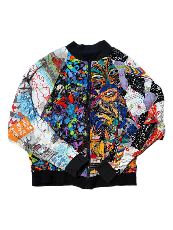 VINTAGE 90'S JAMS WORLD ZIP UP REVERSIBLE MULTICOLOR JACKET