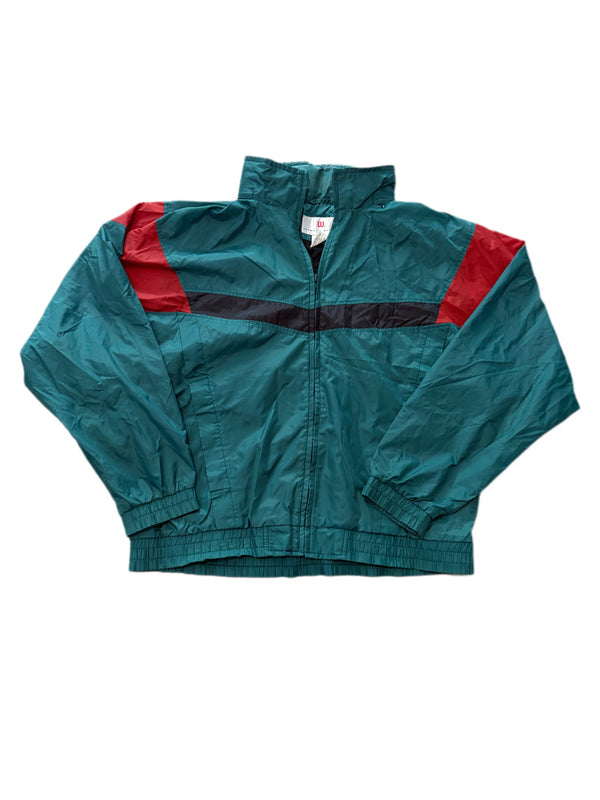 VINTAGE 1990'S JOHN WILSON GREEN TRACK SUIT JACKET