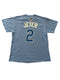 MAJESTIC AL DEREK JETER #2 LIGHT BLUE ALL STAR GAME JERSEY SHIRT