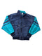 VINTAGE MBA AQUA CLASS FULL ZIP BUTTON UP WINDBREAKER JACKET