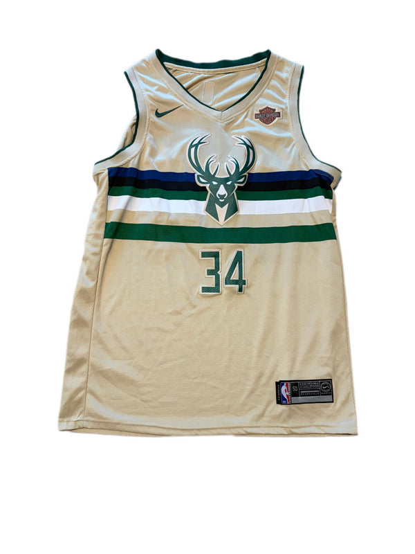 GIANNIS ANTETOKOUNMPO MILWAUKEE BUCKS NIKE CREAM CITY EDITION JERSEY