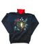 VINTAGE COTTON GROVE 1990'S UGLY CHRISTMAS LANTERN WITH CARDINALS BLACK SWEATER