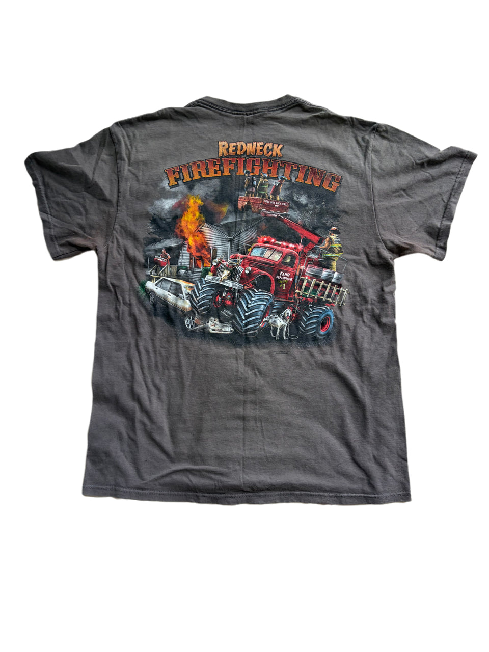 REDNECK SPORTSMAN FIREFIGHTING GRAPHIC SHIRT