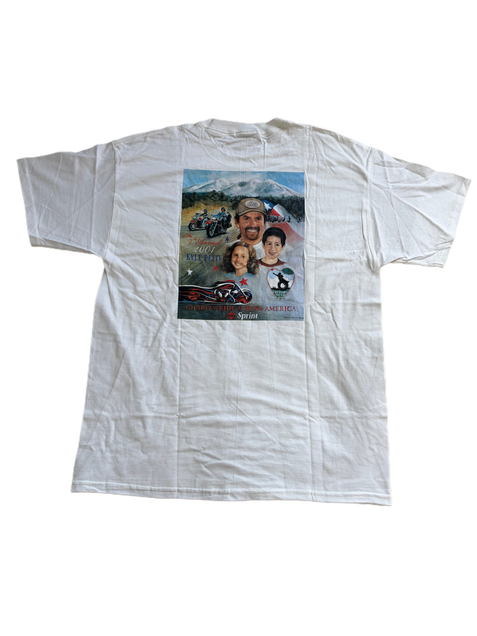 VINTAGE 2001 KYLE PETTY NASCAR SPRINT GRAPHIC SHIRT