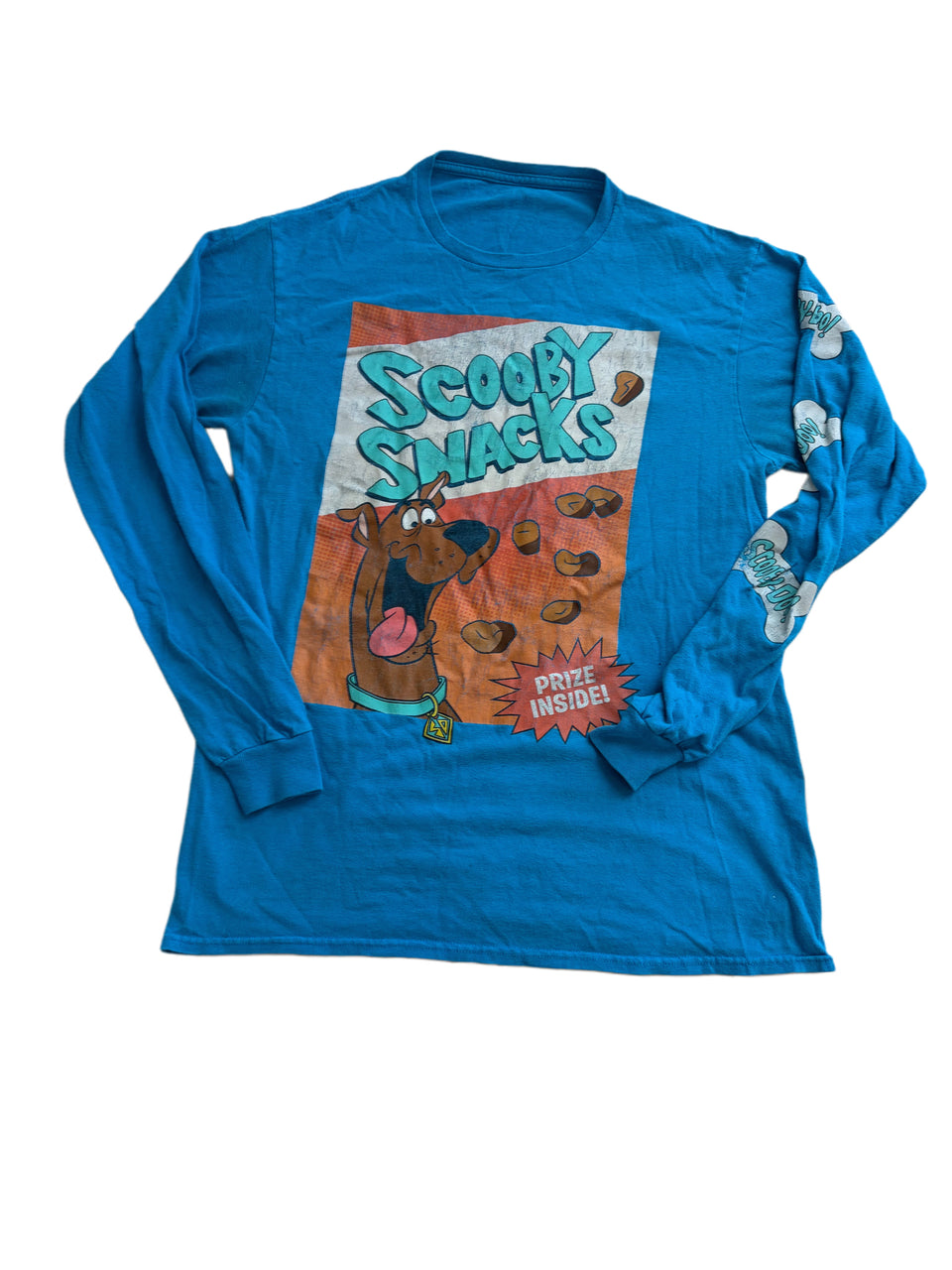 VINTAGE STANLEY DESANTIS SCOOBY DOO SCOOBY SNACKS LONG SLEEVE GRAPHIC SHIRT