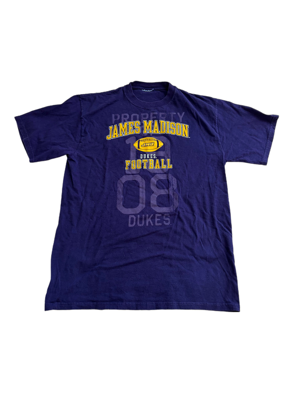 PURPLE CHAMPION JMU FOOTBALL GRAPHIC SHIRT
