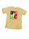 VINTAGE 2008 ATHLETES FOR KIDS YELLOW GRAPHIC SHIRT