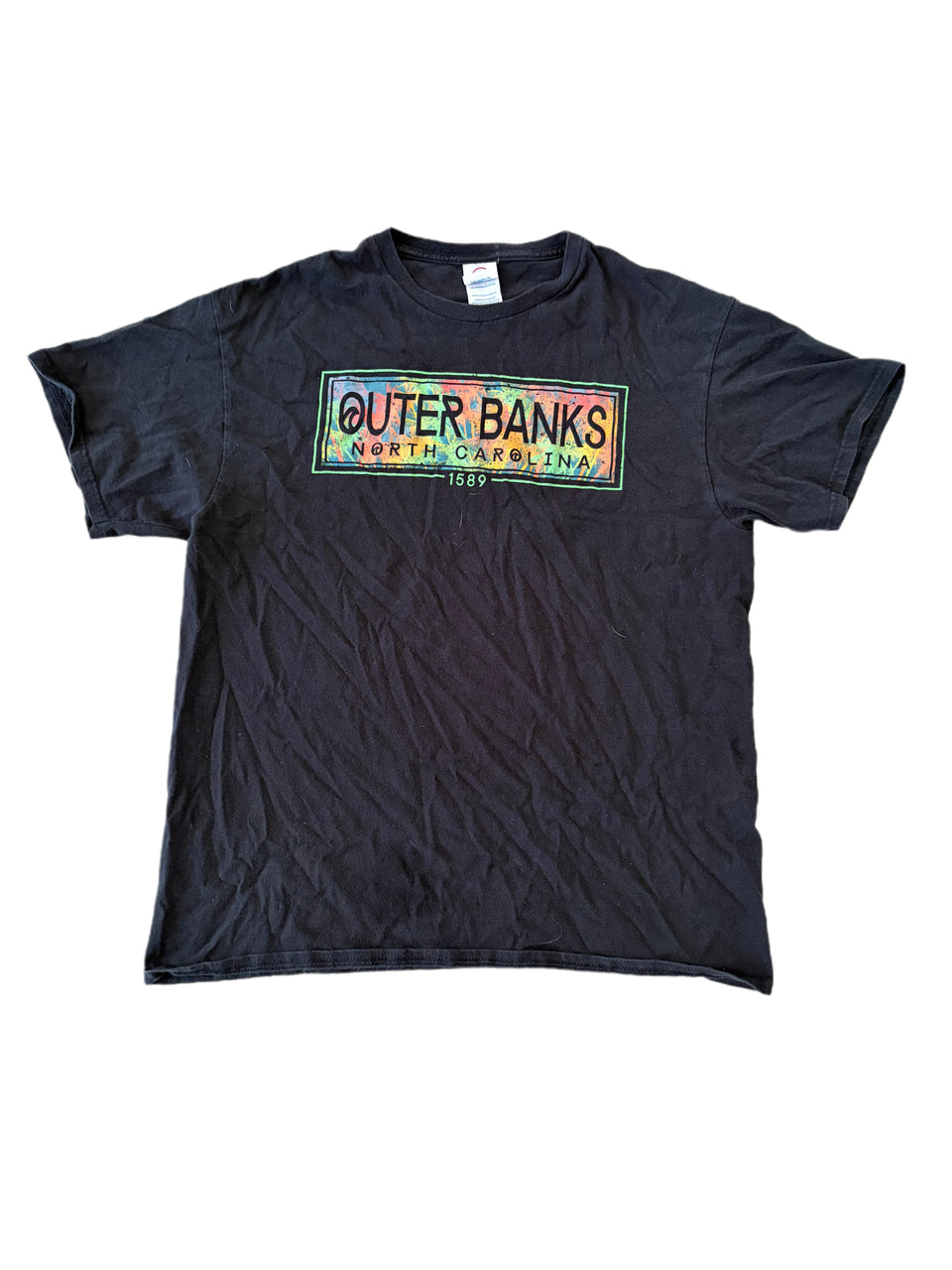 RETRO DELTA PRO WEIGHT OUTER BANKS NORTH CAROLINA GRAPHIC DESIGN SHIRT