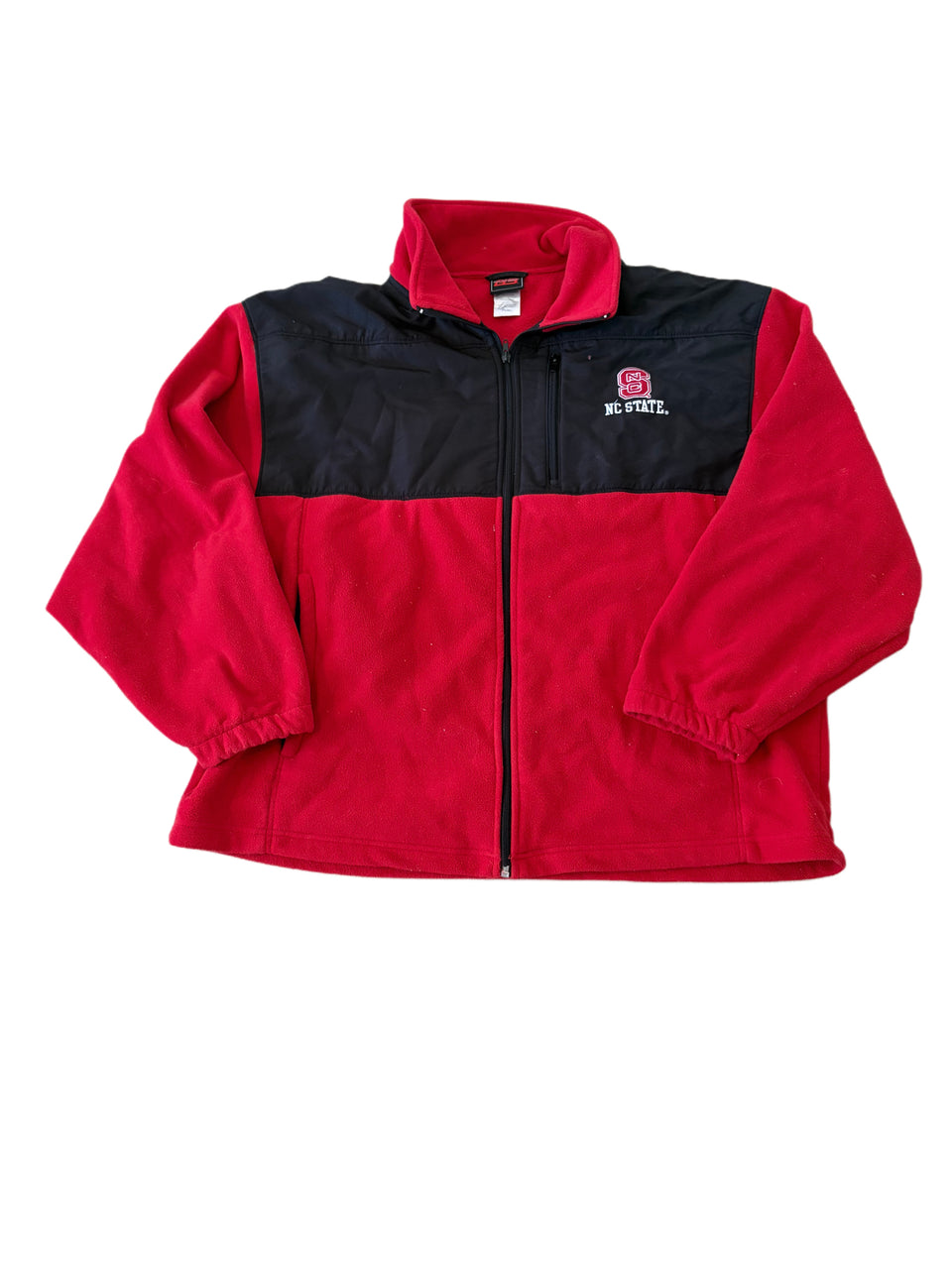 GENUINE STUFF NORTH CAROLINA STATE WOLFPACK FULL ZIP EMBROIDERED FLEECE
