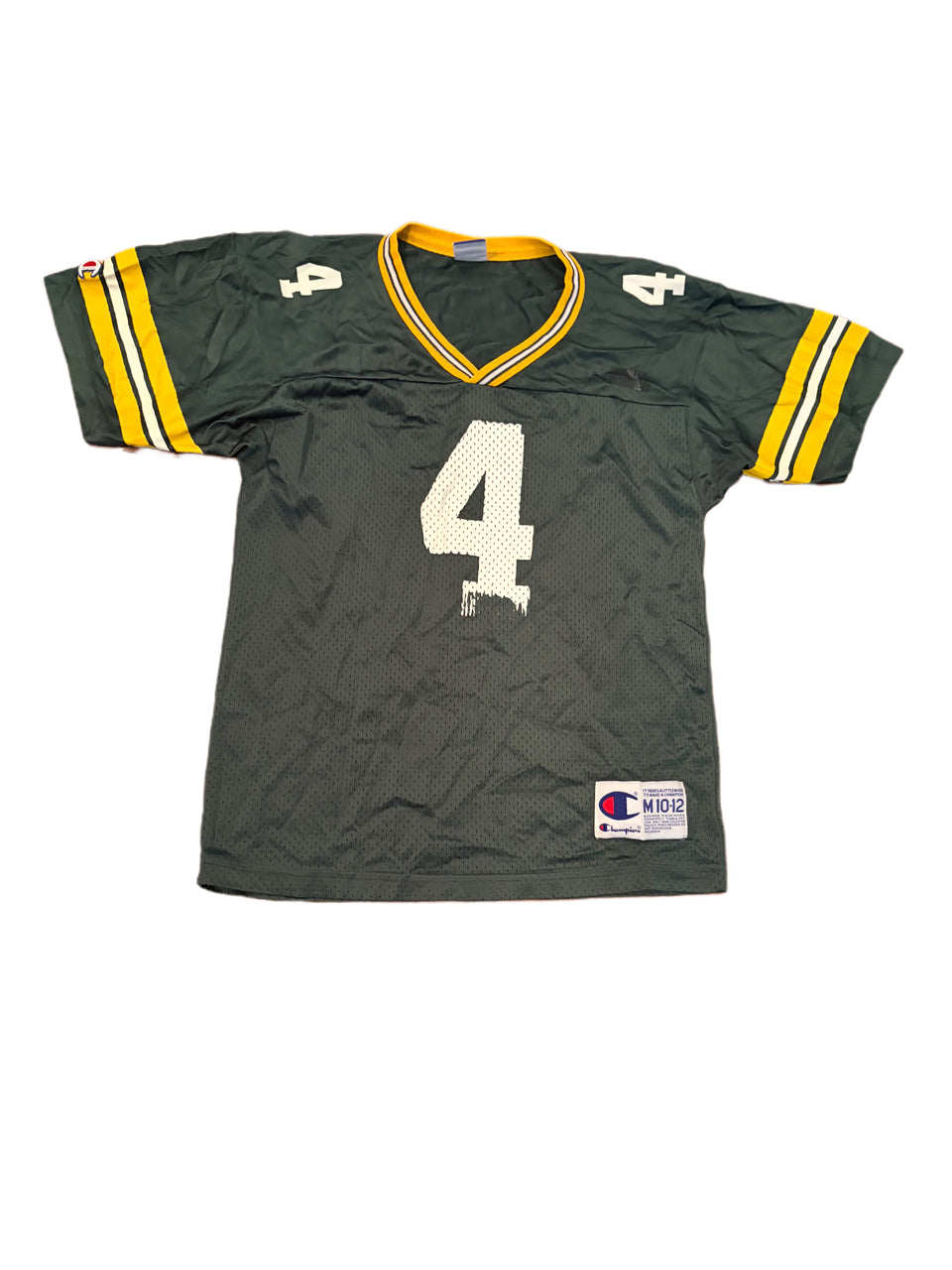 YOUTH VINTAGE CHAMPION GREEN BAY PACKERS BRETT FAVRE #4 JERSEY