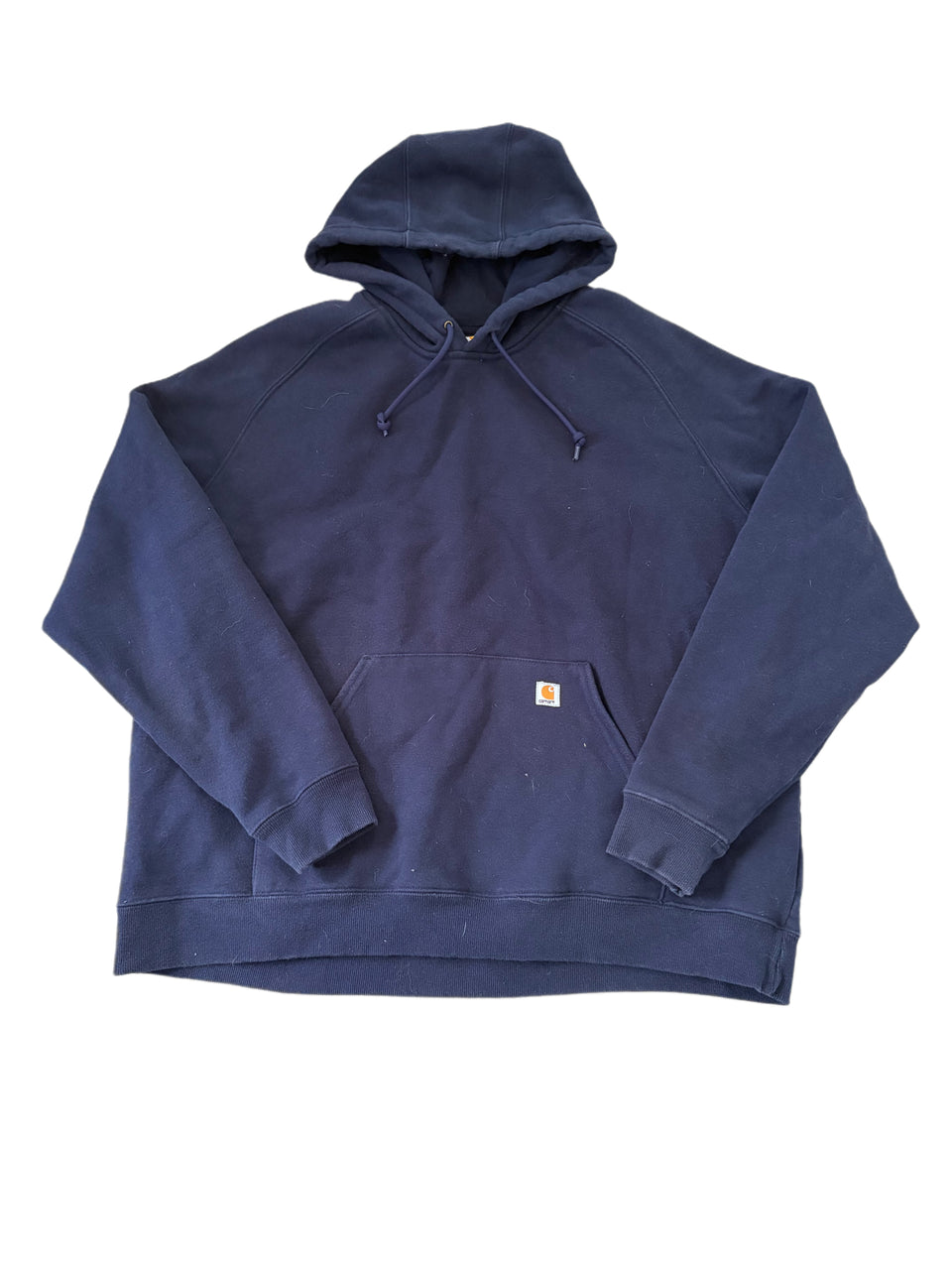 CARHARTT NAVY BLUE LOOSE FIT MIDWEIGHT HOODIE