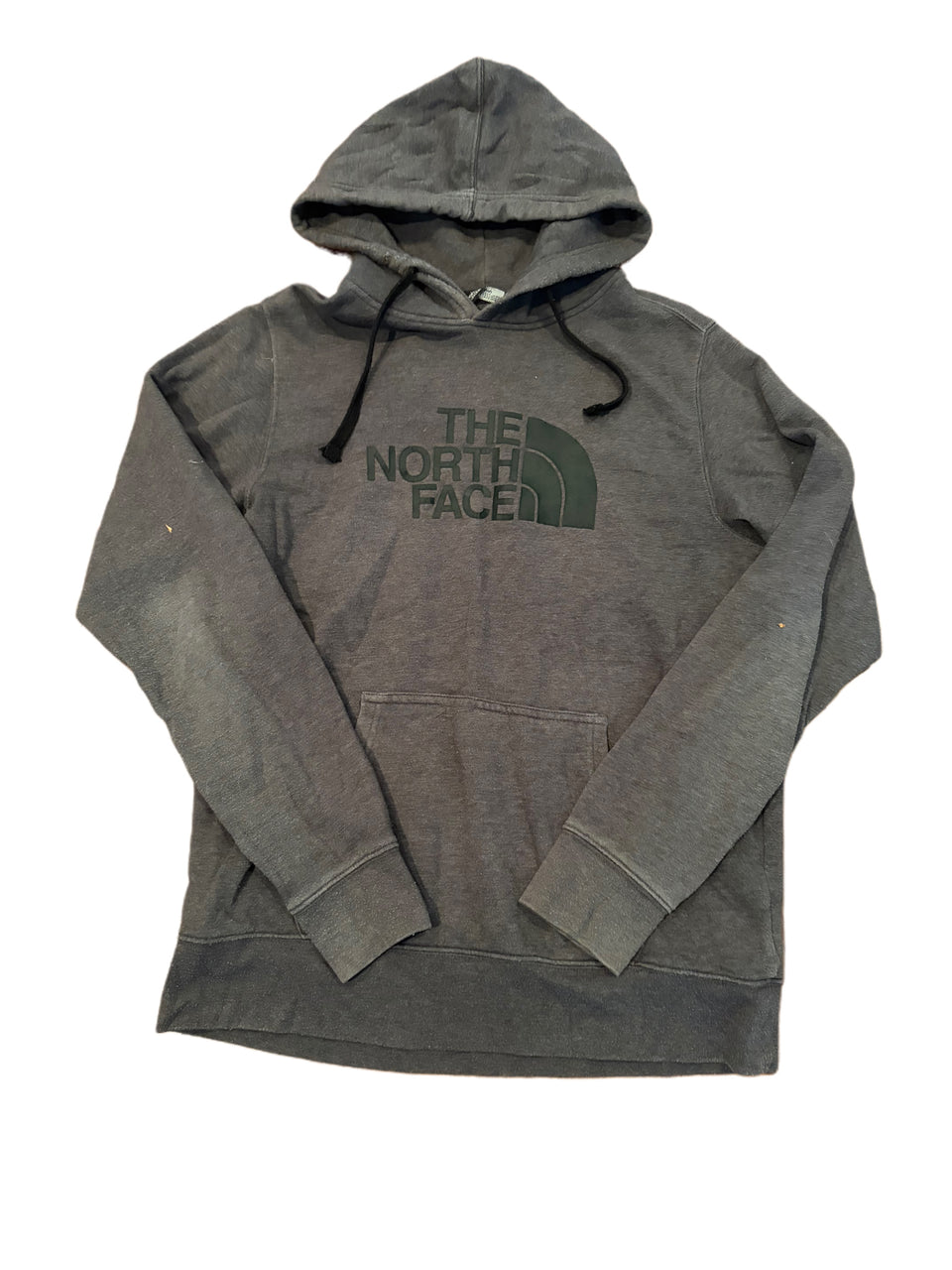 NORTH FACE GREY LOGO HOODIE