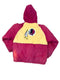 YOUTH VINTAGE 90'S WASHINGTON REDSKINS APEX FEATURES FRONT ZIP PULLOVER PUFFER JACKET