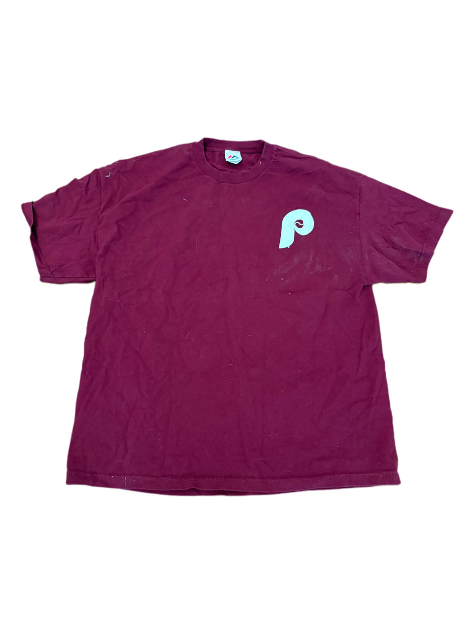 MAROON MAJESTIC PHILADELPHIA PHILLIES MIKE SCHMIDT #20 JERSEY SHIRT