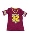 WOMEN'S WASHINGTON REDSKINS FOOTBALL KNIT TEAM INSIGNIA V NECK SHIRT