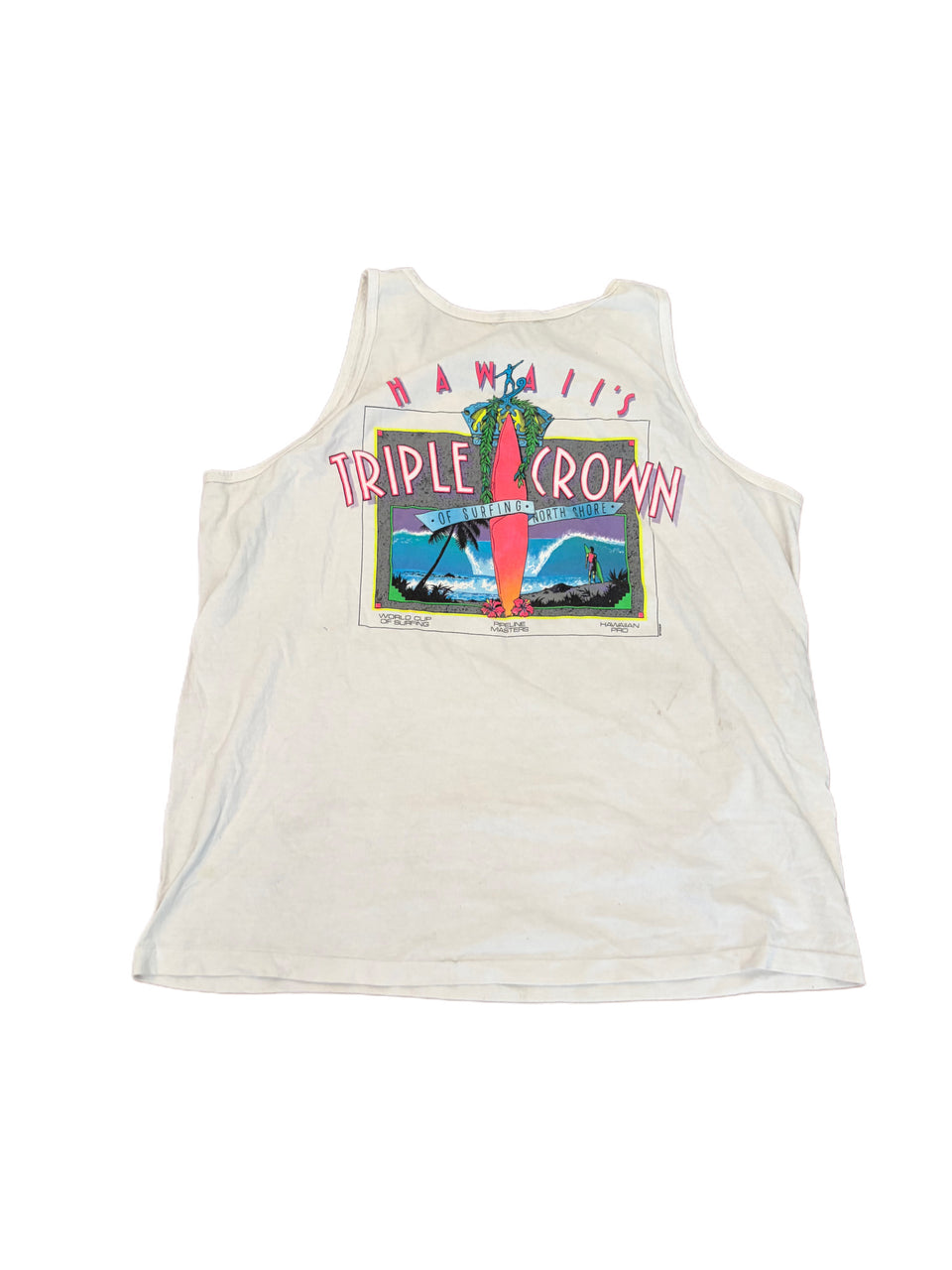 VINTAGE 90'S TRIPLE CROWN OF SURFING HAWAII TANK TOP