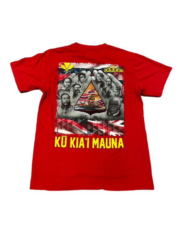 WE ARE MAUNA KEA HAWAII ACTIVIST GRAPHIC SHIRT RED