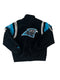 VINTAGE 90'S CAROLINA PANTHERS EMBROIDERED SUEDE LEATHER JACKET