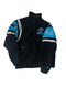 VINTAGE 90'S CAROLINA PANTHERS EMBROIDERED SUEDE LEATHER JACKET