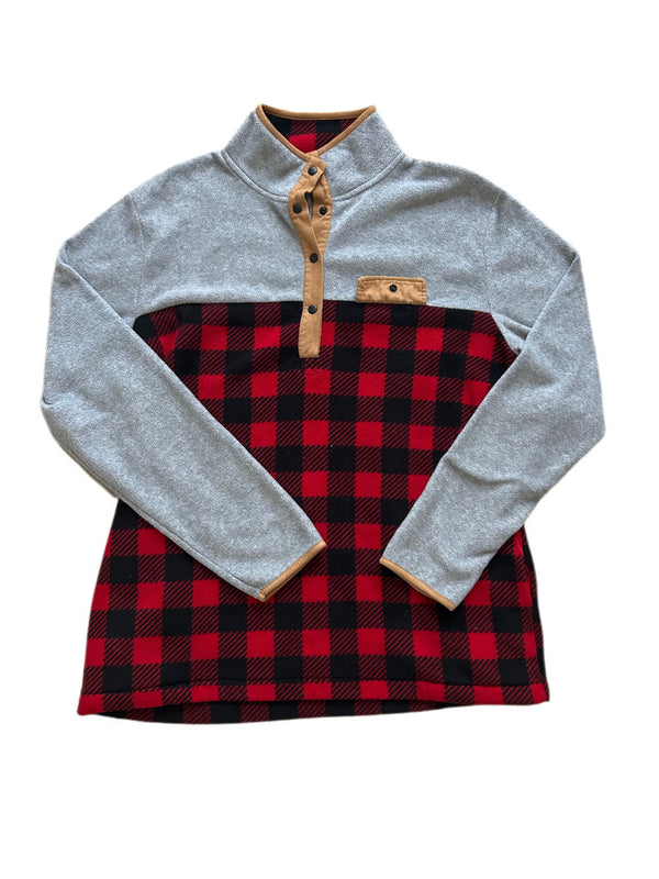 BUFFALO PLAID PULLOVER FLEECE