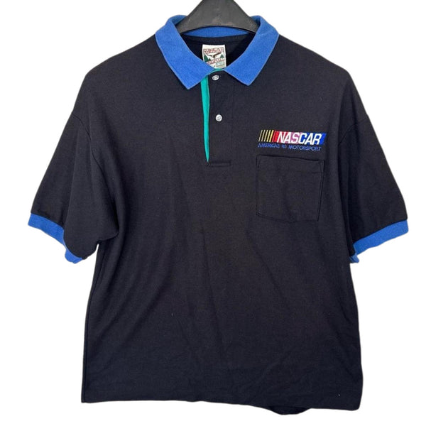 VINTAGE NASCAR EMBROIDERED LOGO POLO
