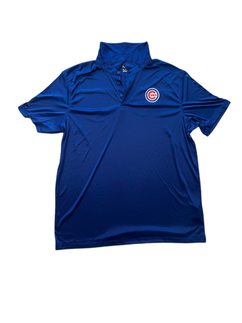 AUTHENTIC MAJESTIC CHICAGO CUBS BLUE LOGO POLO