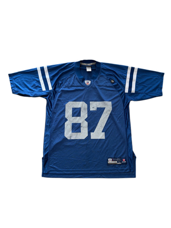 INDIANAPOLIS COLTS REGGIE WAYNE #87 BLUE ON FIELD NFL EQUIPMENT JERSEY