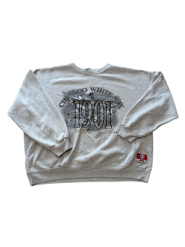VINTAGE NUTMEG SPORTS CHICAGO WHITE SOX 1901 GREY PULLOVER