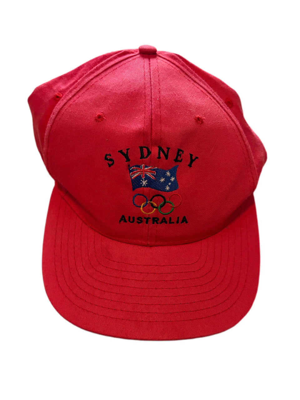 VINTAGE RED SYDNEY AUSTRALIA OLYMPICS SNAPBACK HAT