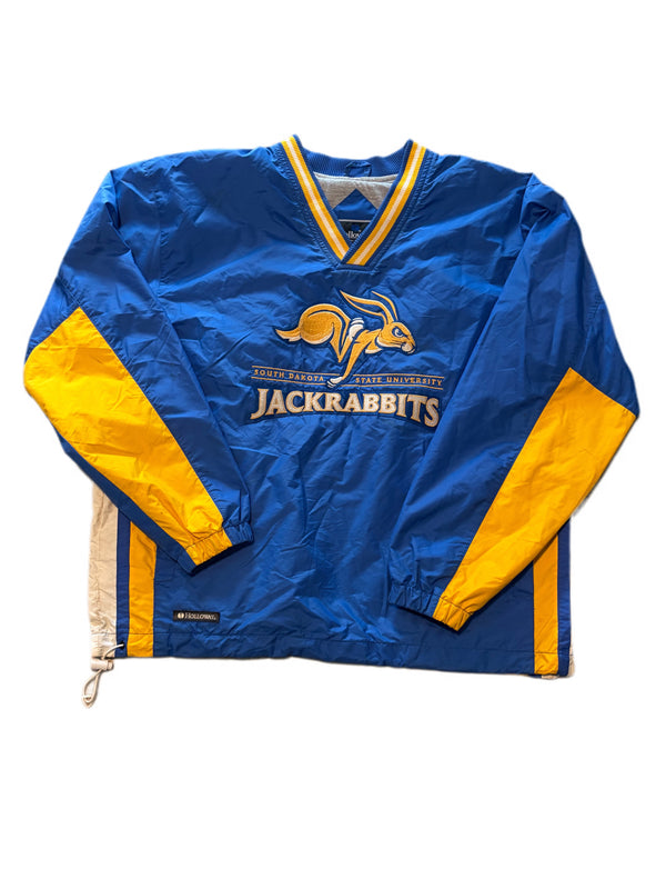 VINTAGE HOLLOWAY SOUTH DAKOTA STATE UNIVERSITY JACKRABBITS WINDBREAKER PULLOVER
